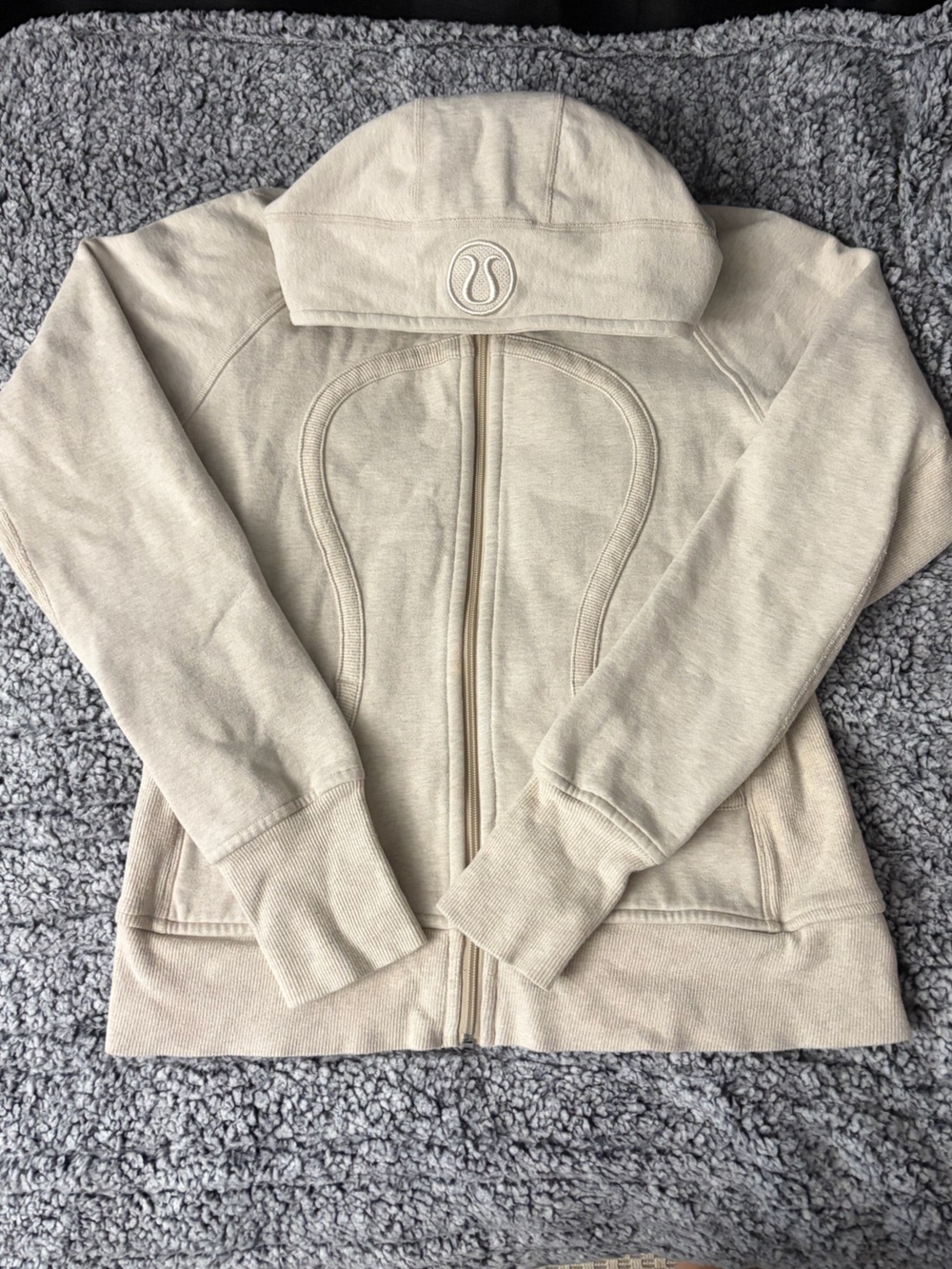 lululemon athletica Cream Zip-Up Hoodie
